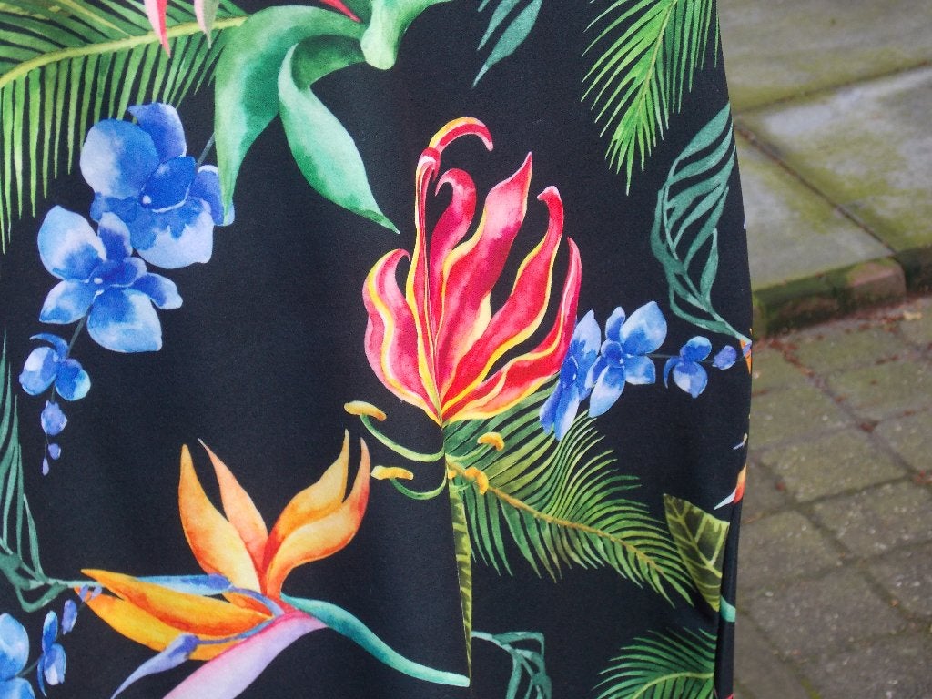 FOS Amsterdam jurk, bloemen maat S/36 nieuwstaat, Overige kleuren, Ophalen of Verzenden, Zo goed als nieuw, Maat 36 (S)
