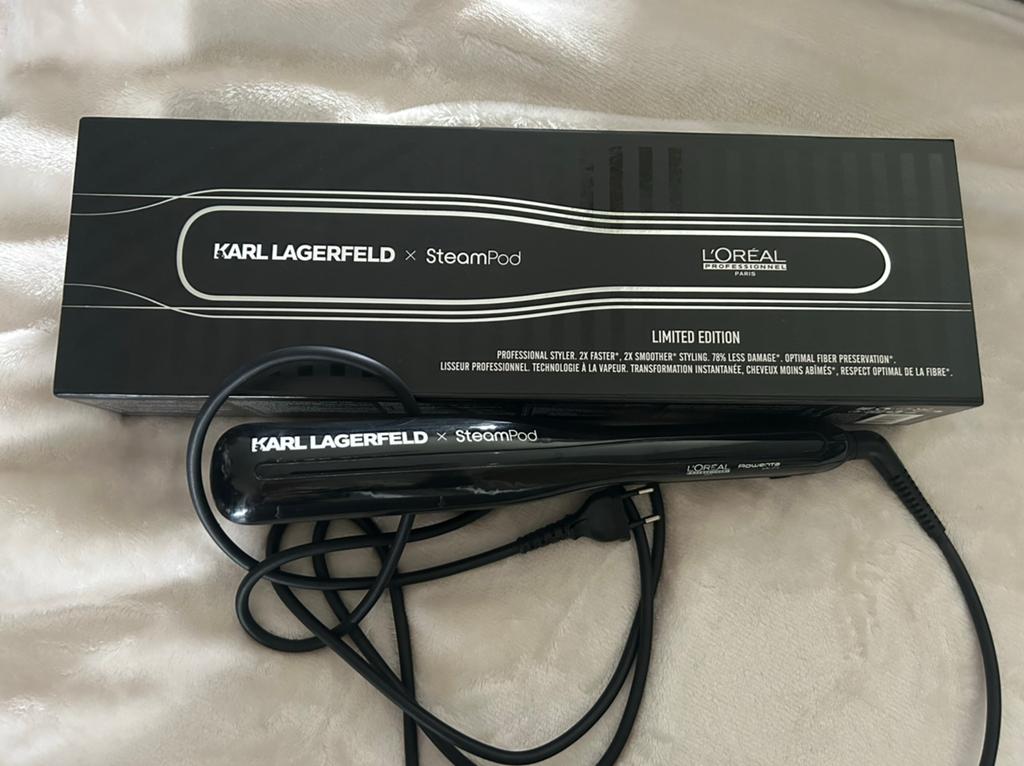 Karl Lagerfeld Steampod x Limited Edition, Ophalen of Verzenden, Zo goed als nieuw, Krultang of Stijltang