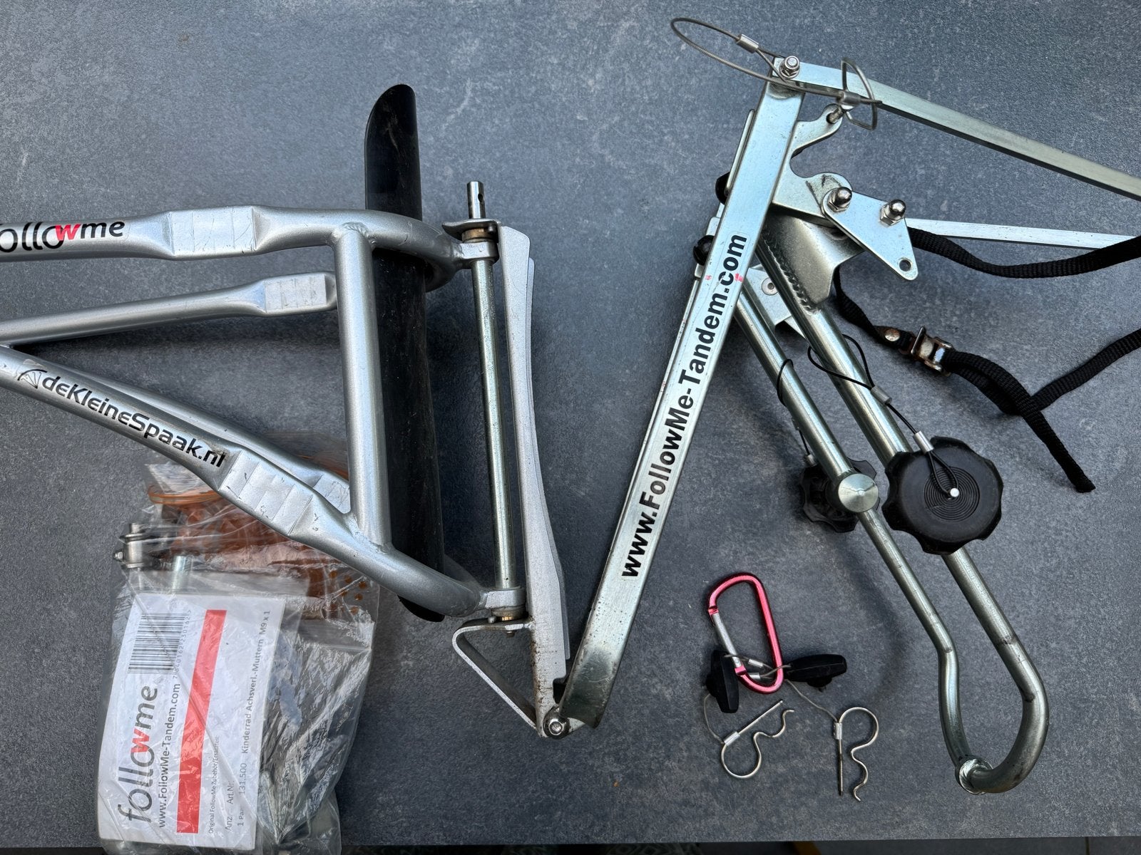 FollowMe-Tandem Aanhangfiets Koppeling, Ophalen, Gebruikt, Minder dan 20 kg, Opvouwbaar
