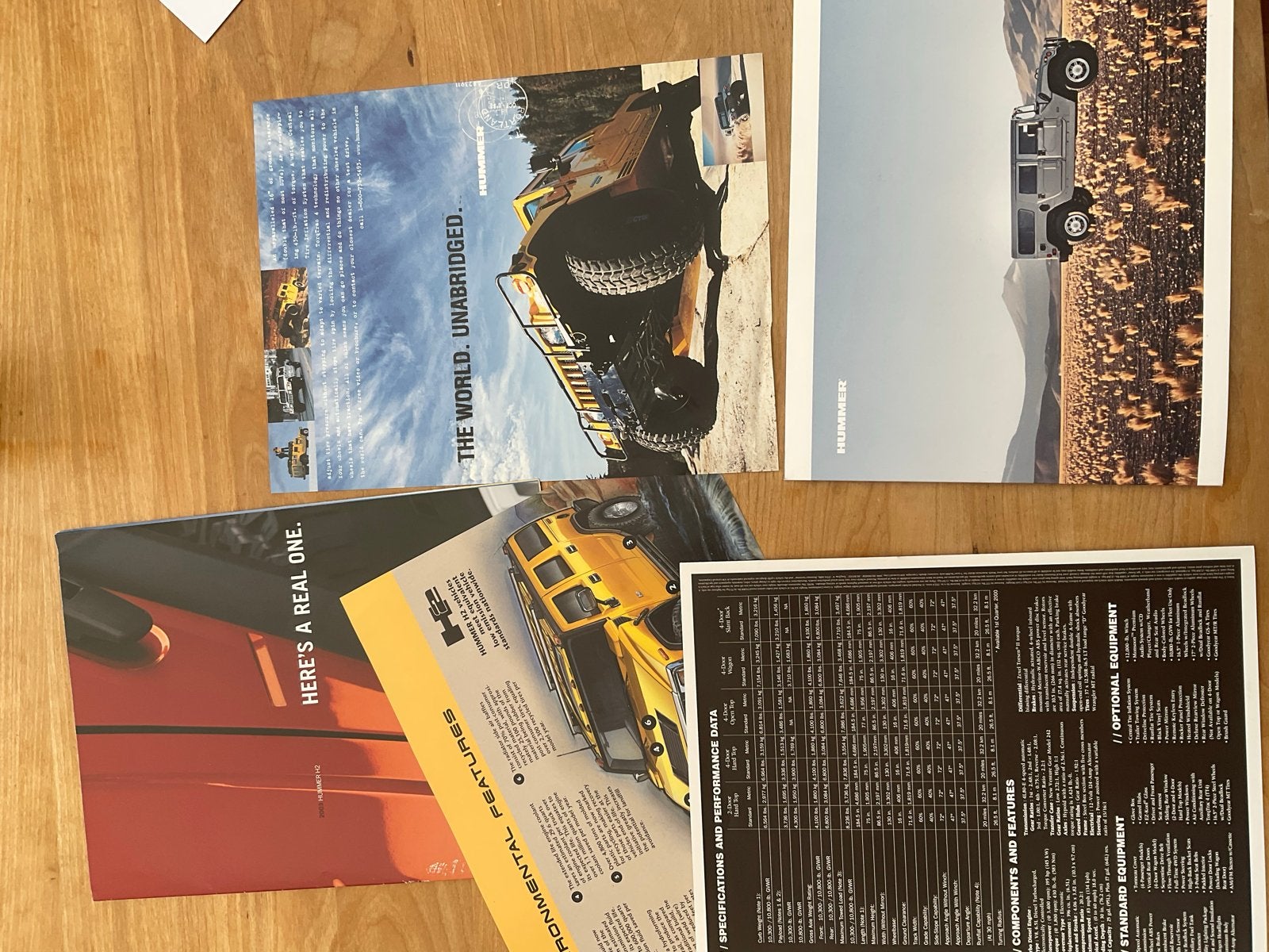 Hummer H2 Brochure en Folder Set 2002, Ophalen of Verzenden, Zo goed als nieuw, Overige merken