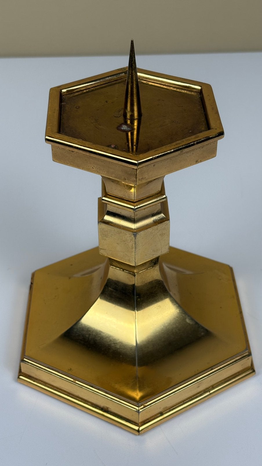 Vintage klassieke Nagel Geschenke Stoff Nagel kandelaar goud, Ophalen of Verzenden, Overige materialen
