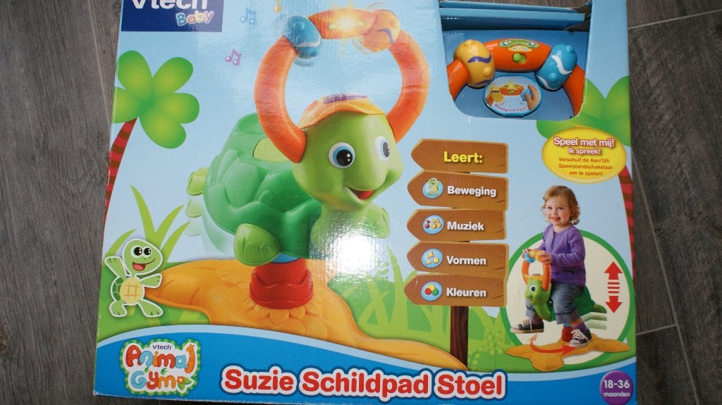 TE KOOP NIEUWE VTECH SUZIE SCHILDPAD STOEL, Ophalen, Nieuw, 2 tot 4 jaar