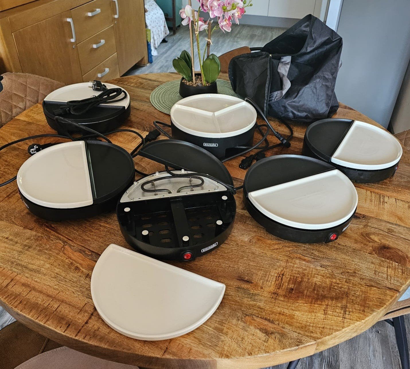 Gourmet stel, Ophalen, Zo goed als nieuw, 4 t/m 7 personen