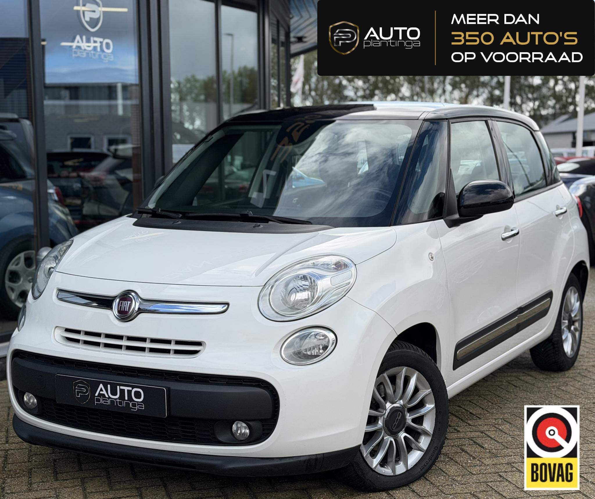 Fiat 500 L 0.9 TwinAir Lounge 105PK | NL AUTO | NAP | Trekha, Auto's, Stof, Gebruikt, Euro 6, Verwarmde buitenspiegels