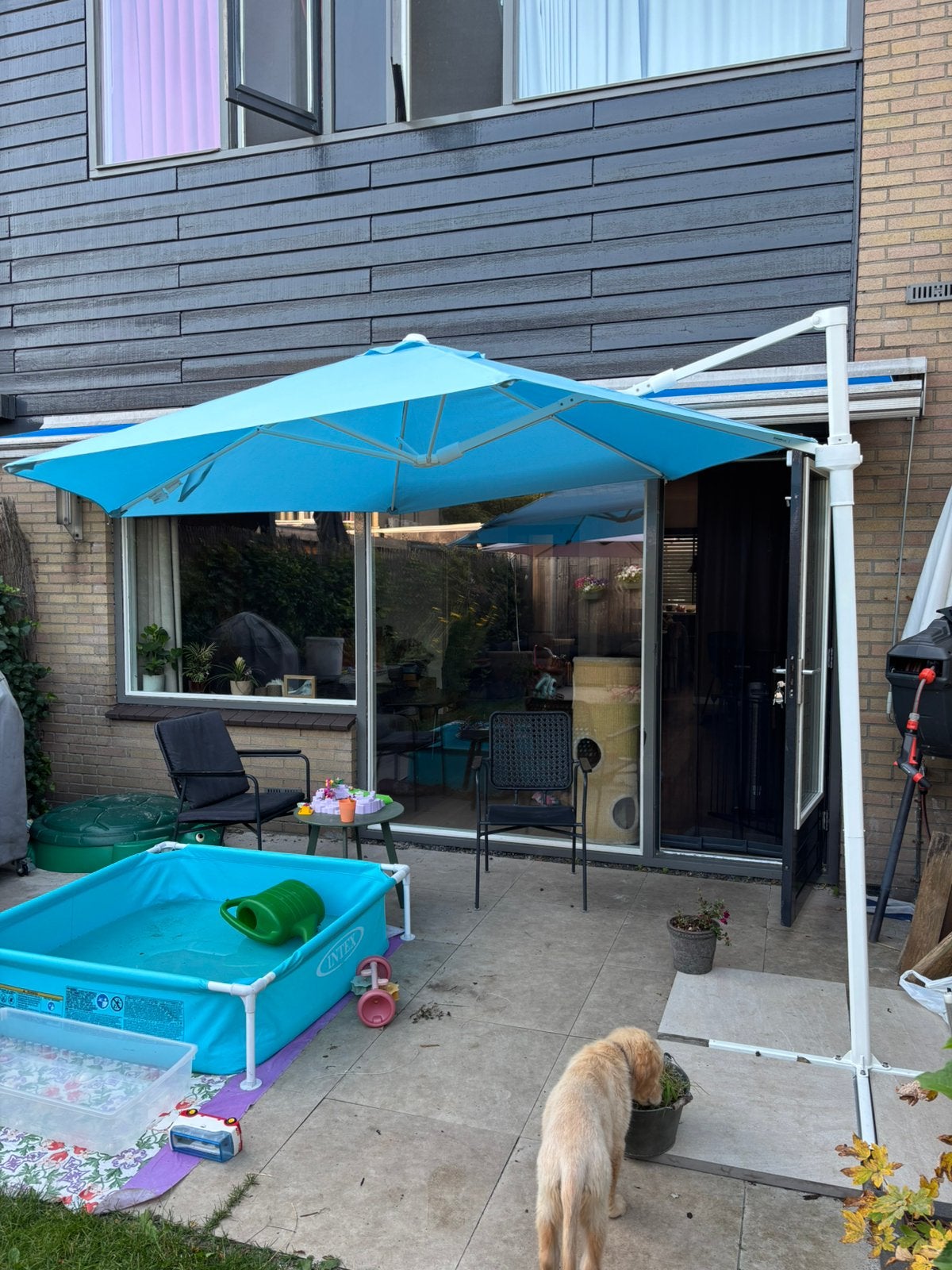 Zweefparasol IKEA, Tuin en Terras, Ophalen, Zo goed als nieuw, Zweefparasol
