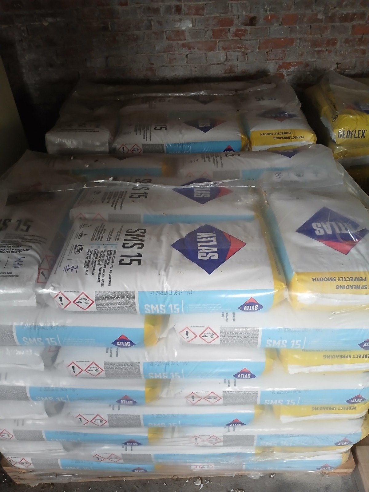 Egaline atlas sms 15  opruiming 2 pallets a 48 zak, Ophalen, 60 cm of meer, 10 m² of meer, Vloertegels