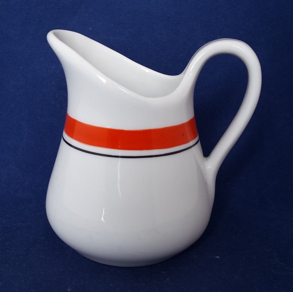 Pillivuyt France (oranje/zwart) - vintage melkkannetje, Ophalen of Verzenden