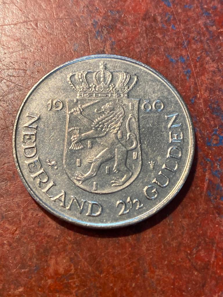 Rijksdaalder 1980 - Juliana en Beatrix, Ophalen of Verzenden, Koningin Juliana, 2½ gulden, Losse munt