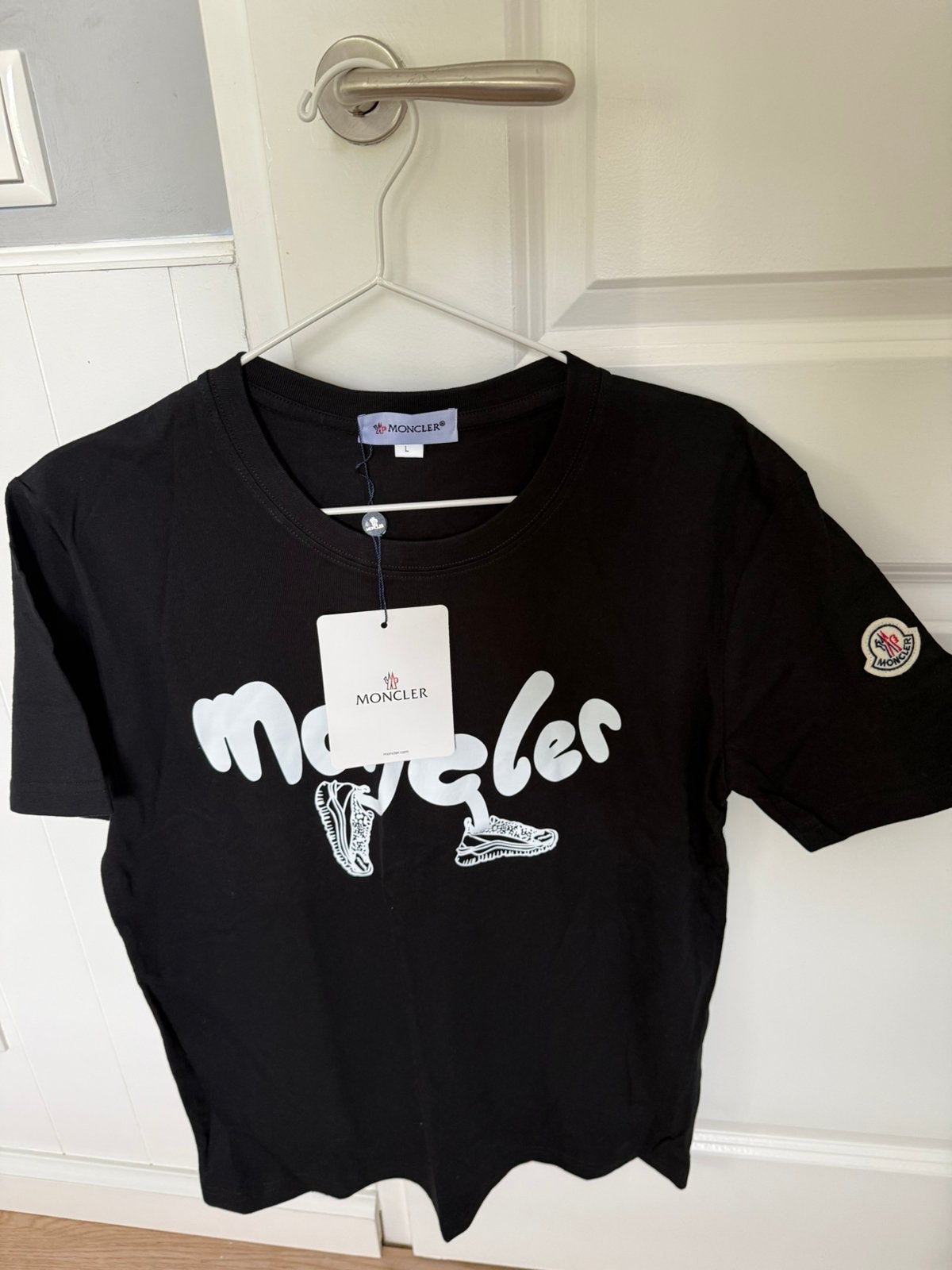 Moncler t shirt heren maat L, Ophalen of Verzenden, Nieuw, Maat 52/54 (L), Zwart