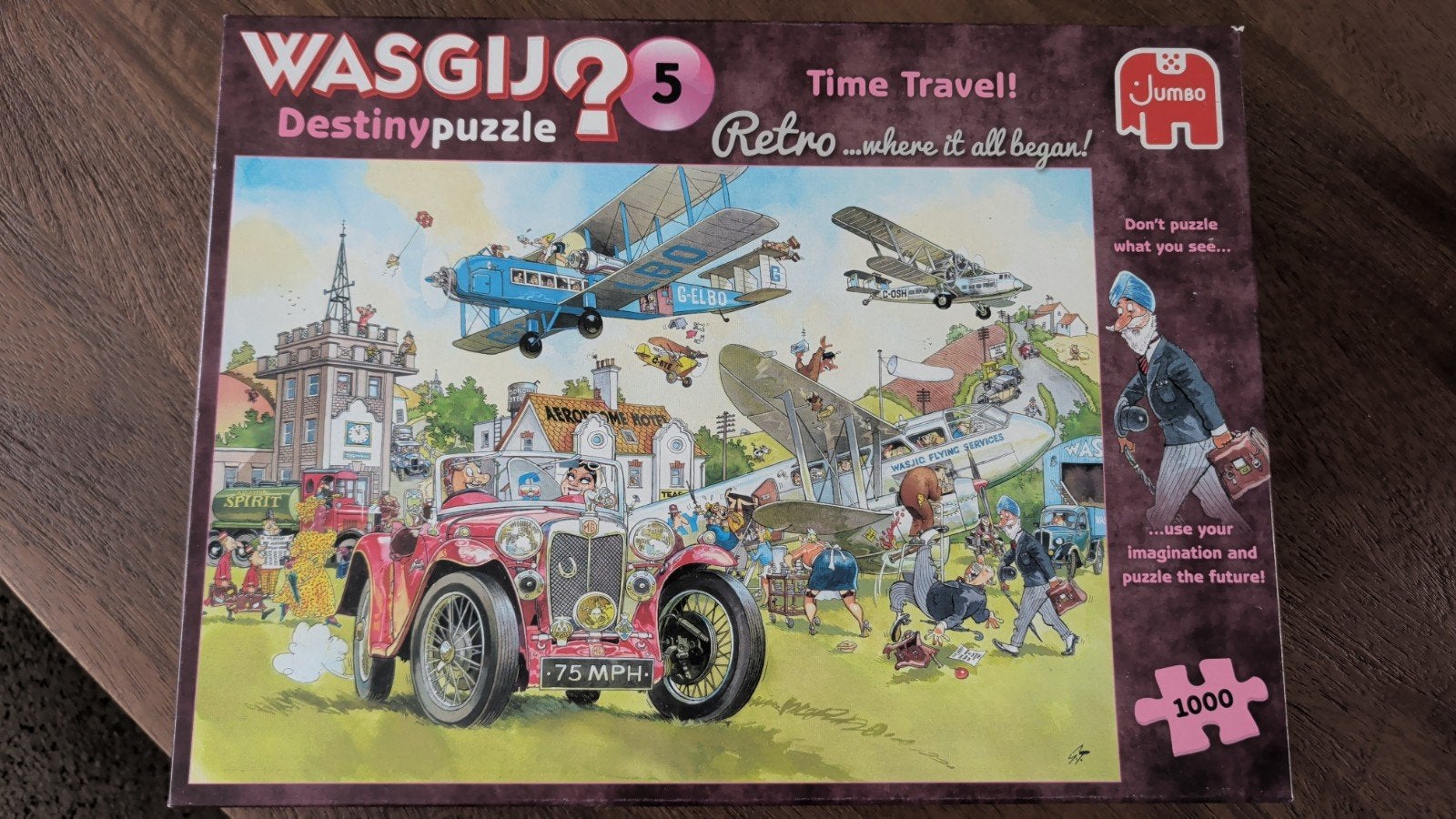 Wasgij? Destiny 5 Time Travel! Retro legpuzzel 1000 stukjes, Ophalen of Verzenden, 500 t/m 1500 stukjes, Zo goed als nieuw, Legpuzzel