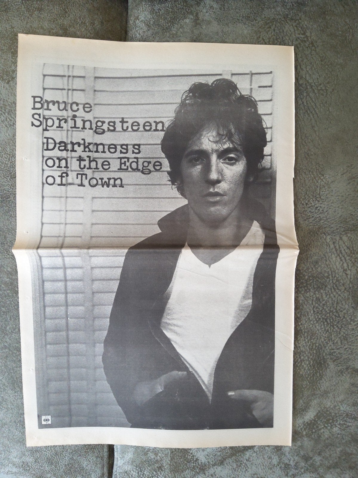 Bruce Springsteen: Promo Darkness on the edge of town, Ophalen of Verzenden, Zo goed als nieuw, Poster, Artwork of Schilderij