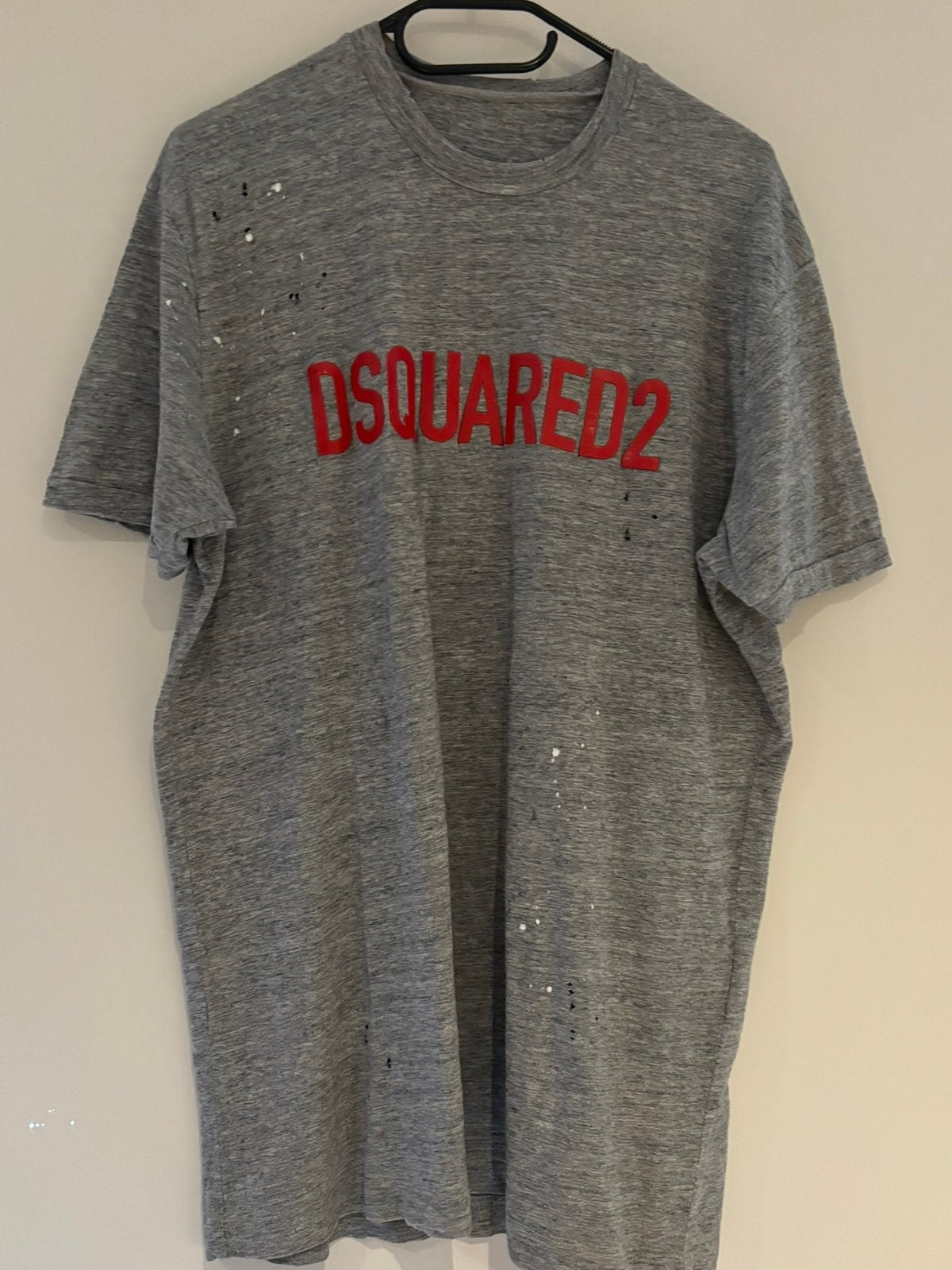 Dsquared shirt met oude look maat xl, Ophalen of Verzenden, Zo goed als nieuw, Maat 56/58 (XL), Grijs