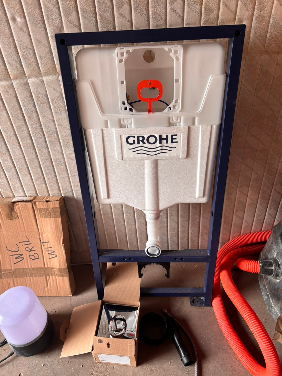 Inbouw toilet wc, Ophalen, Afvoer, Pvc, Zo goed als nieuw