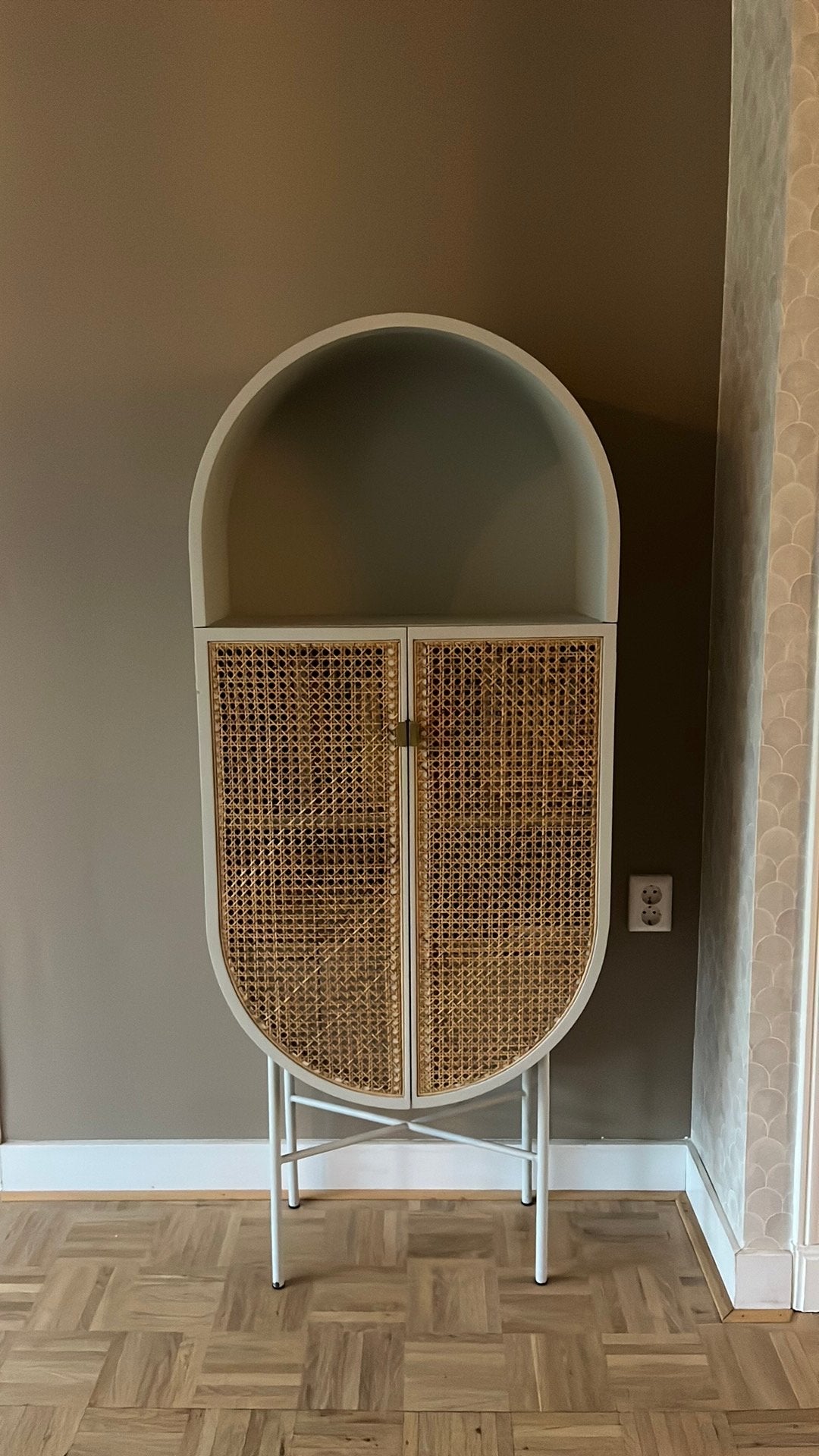 HKLiving retro kast groen/ grijs, Ophalen, Zo goed als nieuw