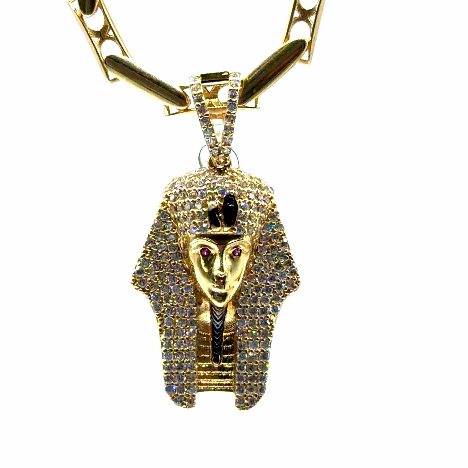 Rosa di Luca Gouden Hanger 14kt Toetanchamon met Zirkonia