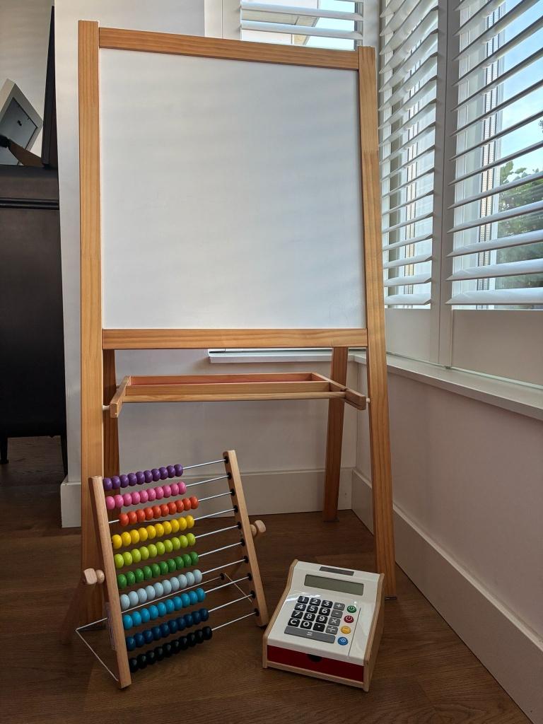 MÅLA Tekenbord, DUKTIG Speelgoedkassa en UNDERHÅLLA Telraam, Kinderen en Baby's, Speelgoed | Educatief en Creatief, Ophalen, Gebruikt