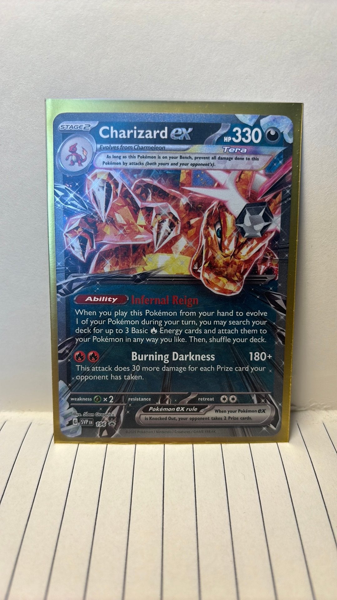 Charizard ex 196 promo black star pokemon kaart, Ophalen of Verzenden, Nieuw