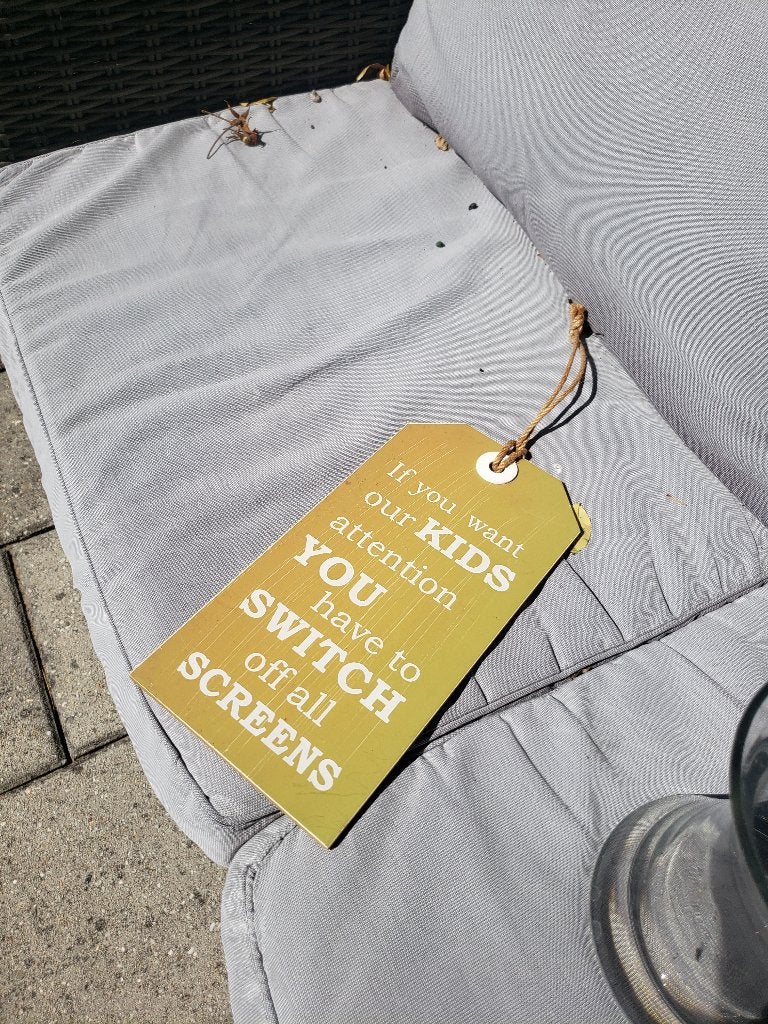 Tekst bordje, Ophalen