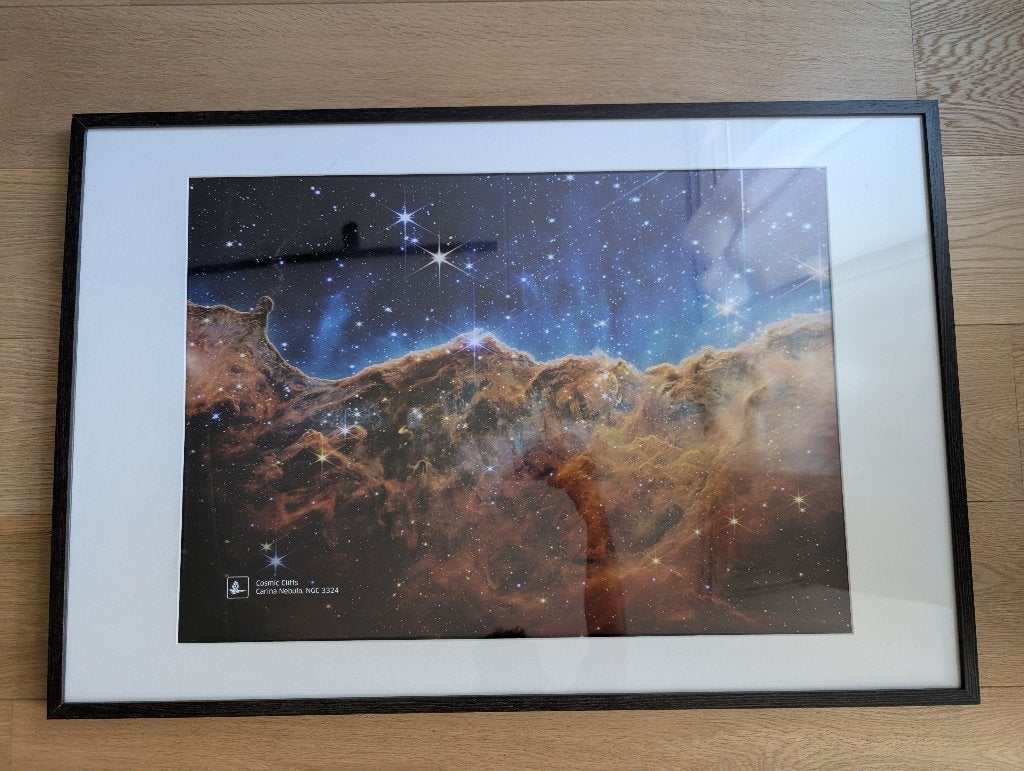 IKEA HOVSTA fotolijst 61x91 donkerbruin – 2 stuks, Ophalen, Bruin, Met passe-partout, 61 cm