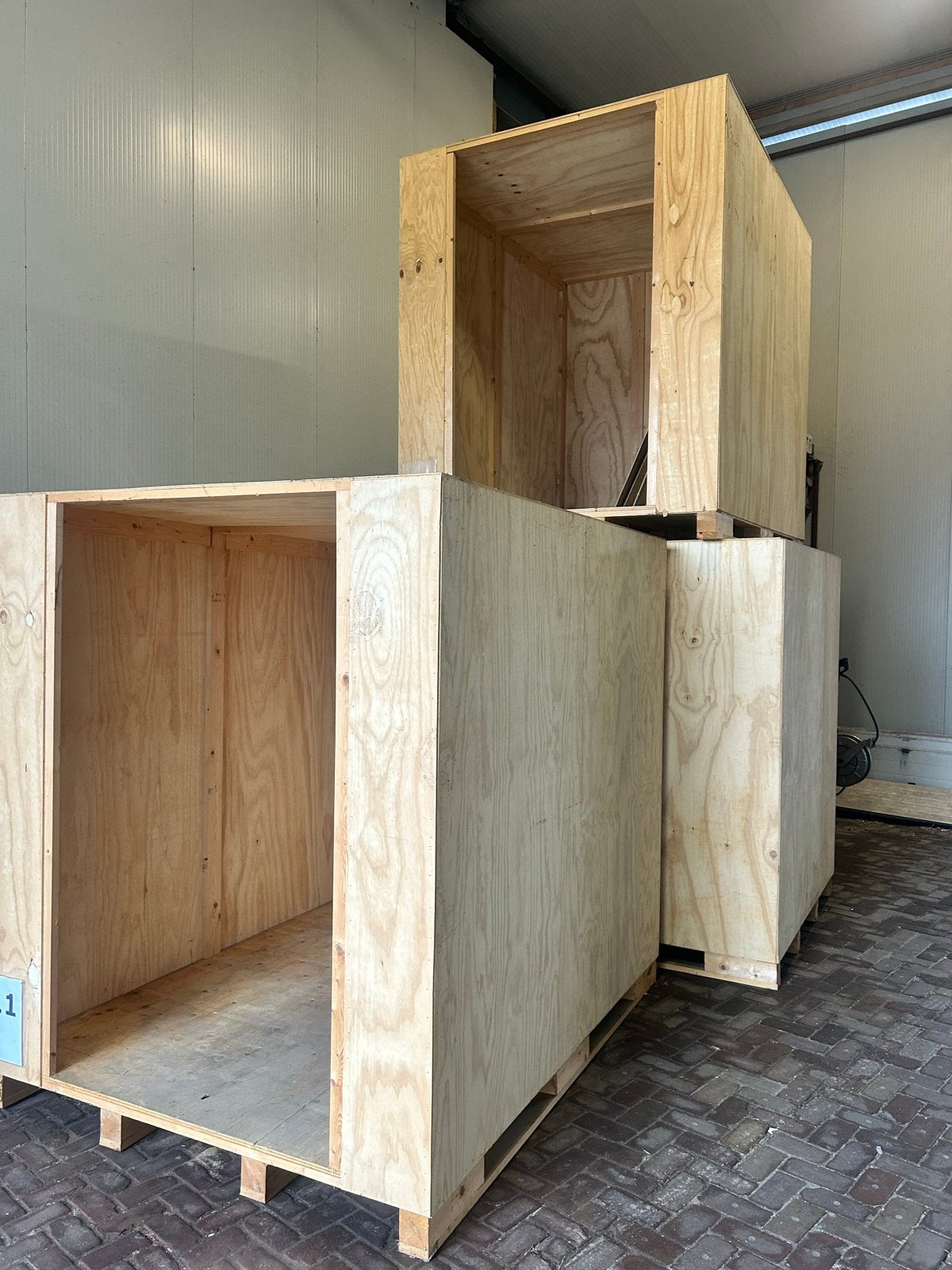 Stevige houten verhuis- en opslagkisten, Ophalen, 100 cm of meer, 60 cm of meer, Bak of Kist