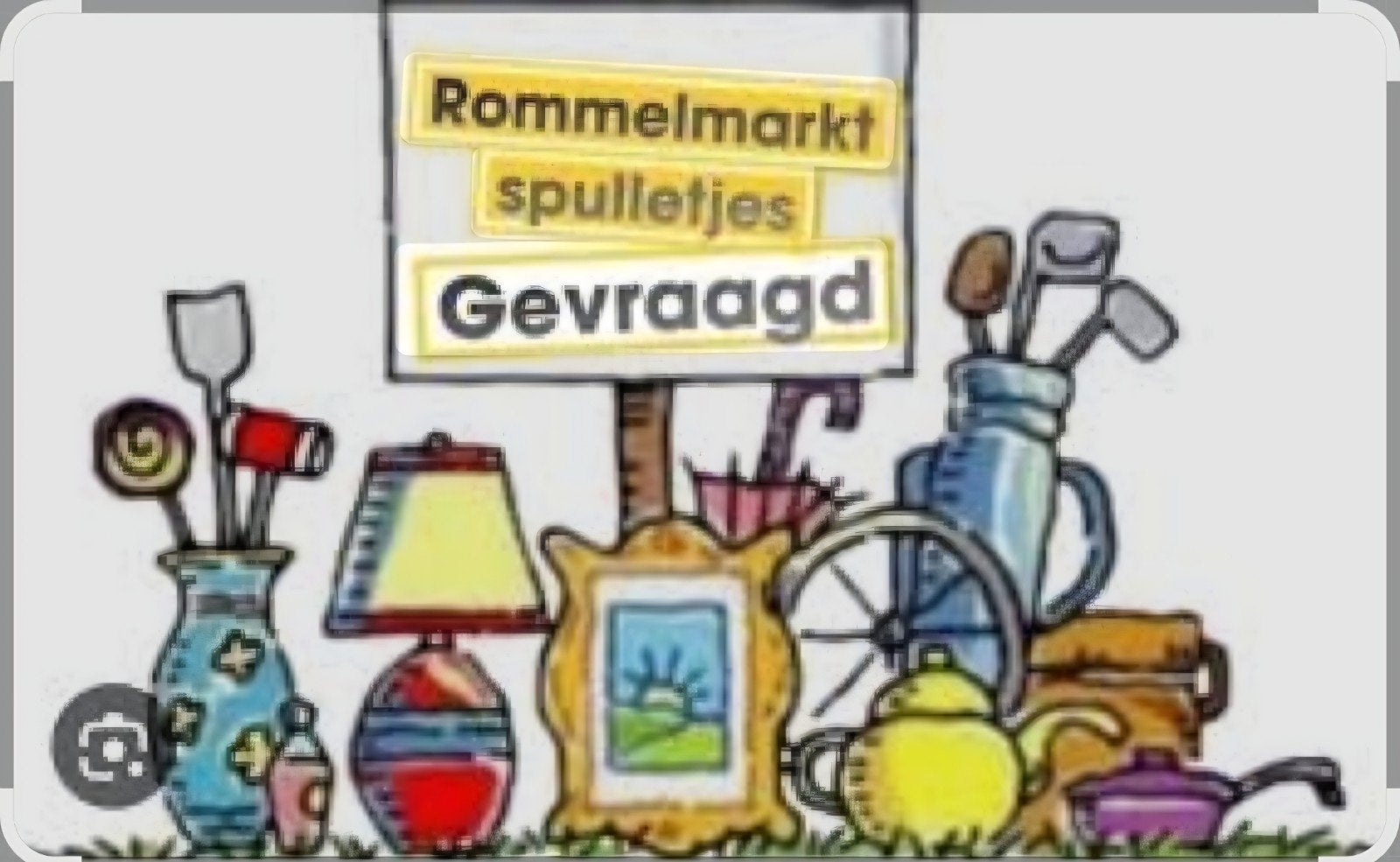 gratis rommelmarkt spullen gevraagd, Ophalen, Gebruikt