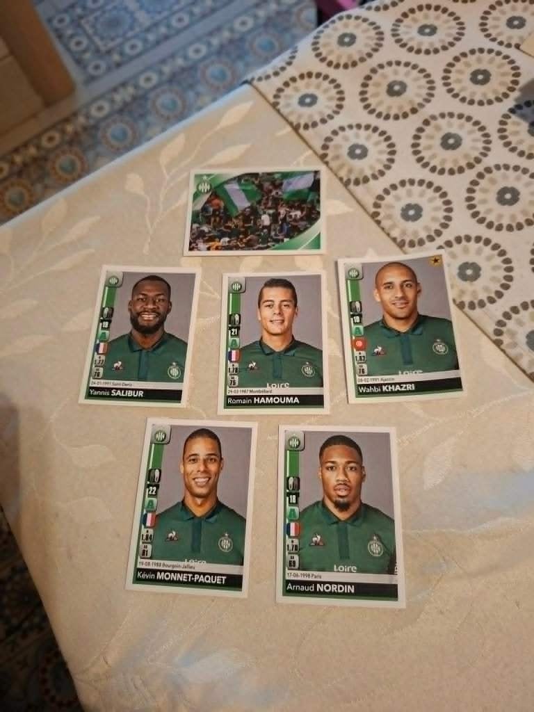Panini / 6 Stickers / Saint-Etienne / Foot 2018-2019, Verzenden, Nieuw, Buitenlandse clubs, Poster, Plaatje of Sticker