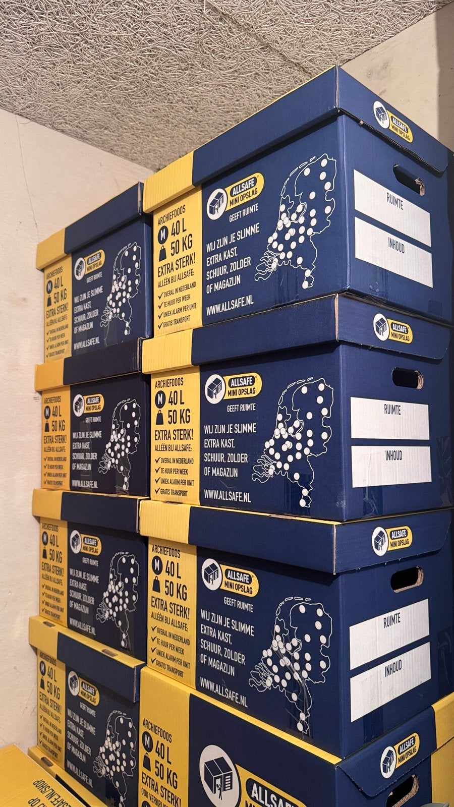 Allsafe verhuisdozen extra sterk, Ophalen, Overige materialen, Minder dan 50 cm, Nieuw