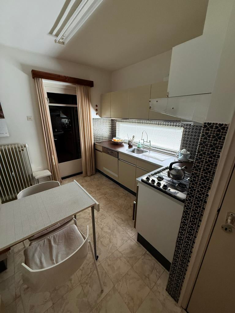 Retro keuken - zelf demonteren, Huis en Inrichting, Keuken | Complete keukens, Ophalen, Gebruikt, Enkelwandige keuken, Kunststof