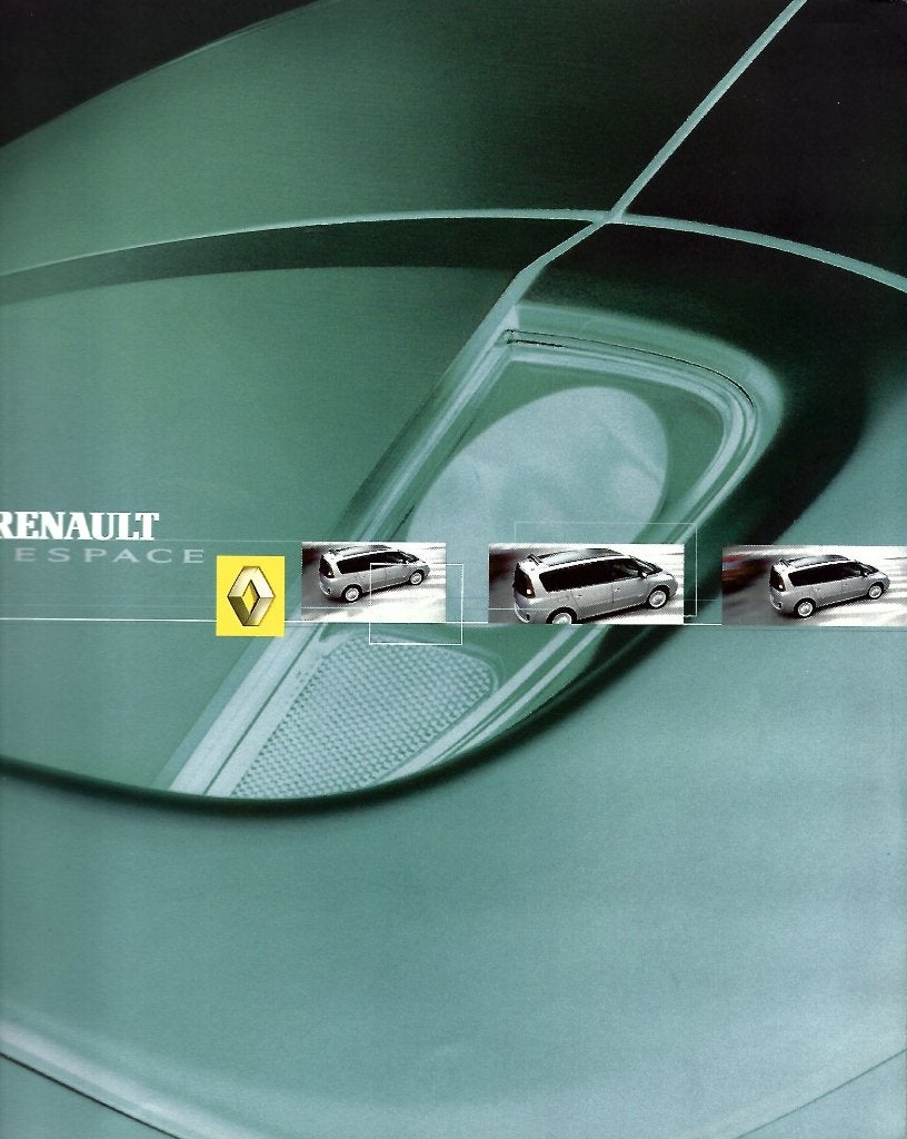 Brochure Renault Espace 2003, Ophalen of Verzenden, Gelezen, Renault