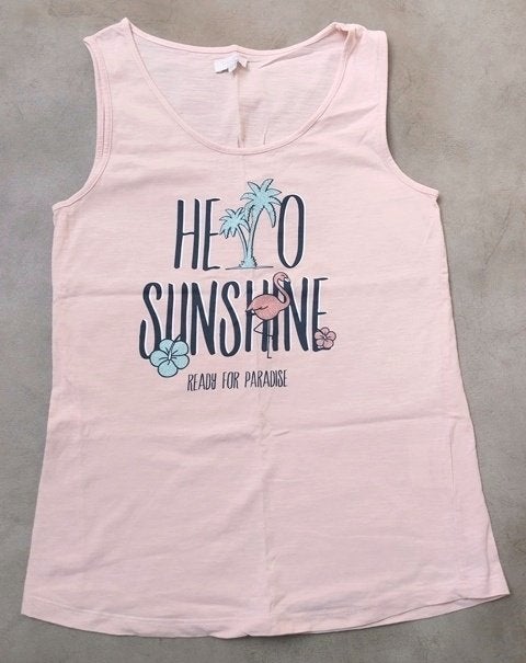 Lichtroze topje "Hello Sunshine" - maat 164, Ophalen of Verzenden, Zo goed als nieuw, Shirt of Longsleeve, Frizzle
