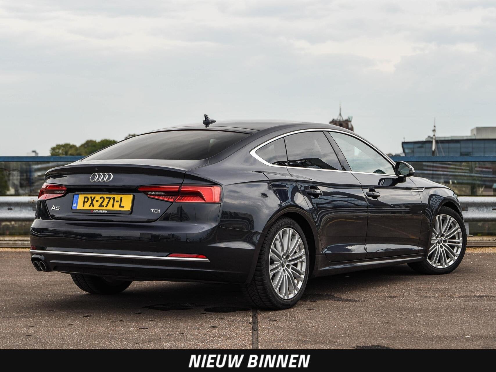Audi A5 Sportback 2.0 TDI 190 PK S-tronic Aut. Sport Pro Lin, Auto's, Audi, Stof, Blauw, Origineel Nederlands, Diesel