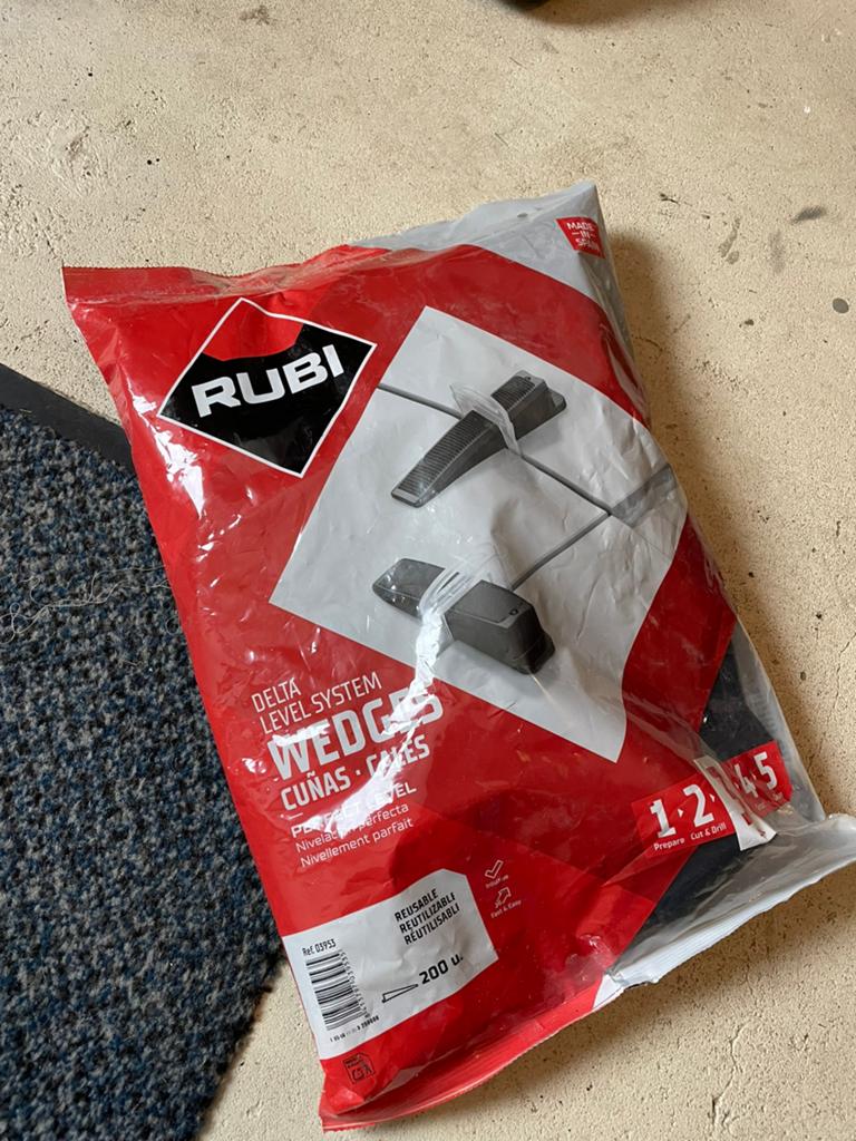 RUBI Delta Level System keggen 200 stuks, Doe-het-zelf en Verbouw, Tegels, Zo goed als nieuw, 10 m² of meer, Vloertegels, Overige materialen