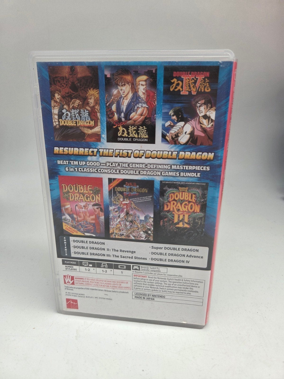 Double Dragon Collection Nintendo Switch, Zwolle, Ophalen of Verzenden, Zo goed als nieuw, Marktplaats@Gameshopzwolle.nl