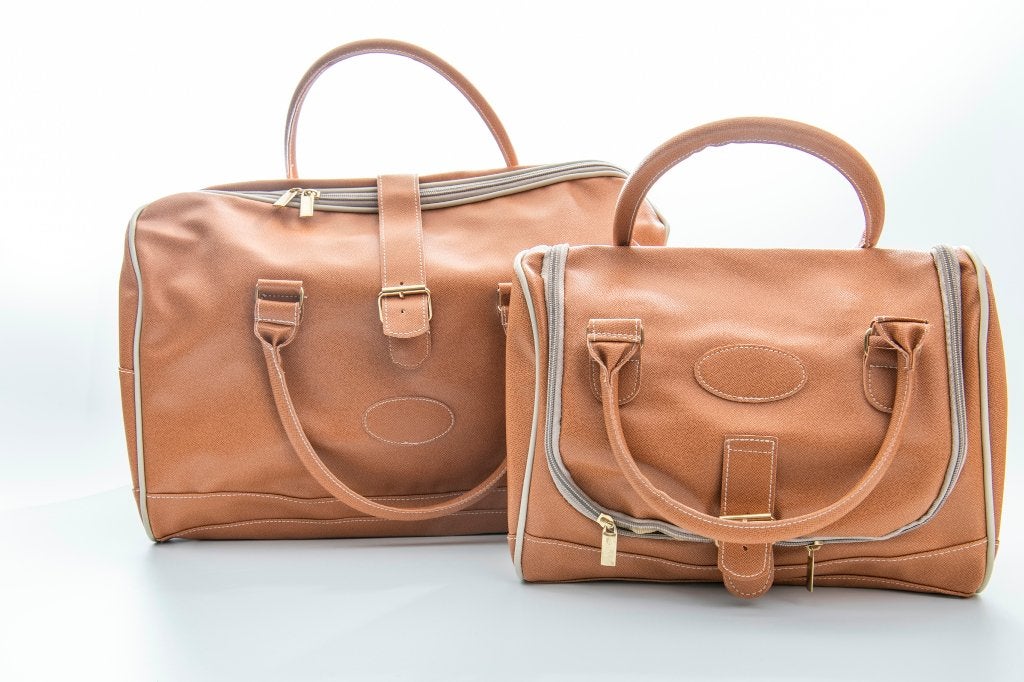 Set van 2 tassen, handtas en kleine weekendtas - nieuw., Ophalen of Verzenden, Nieuw, Bruin, Overige typen