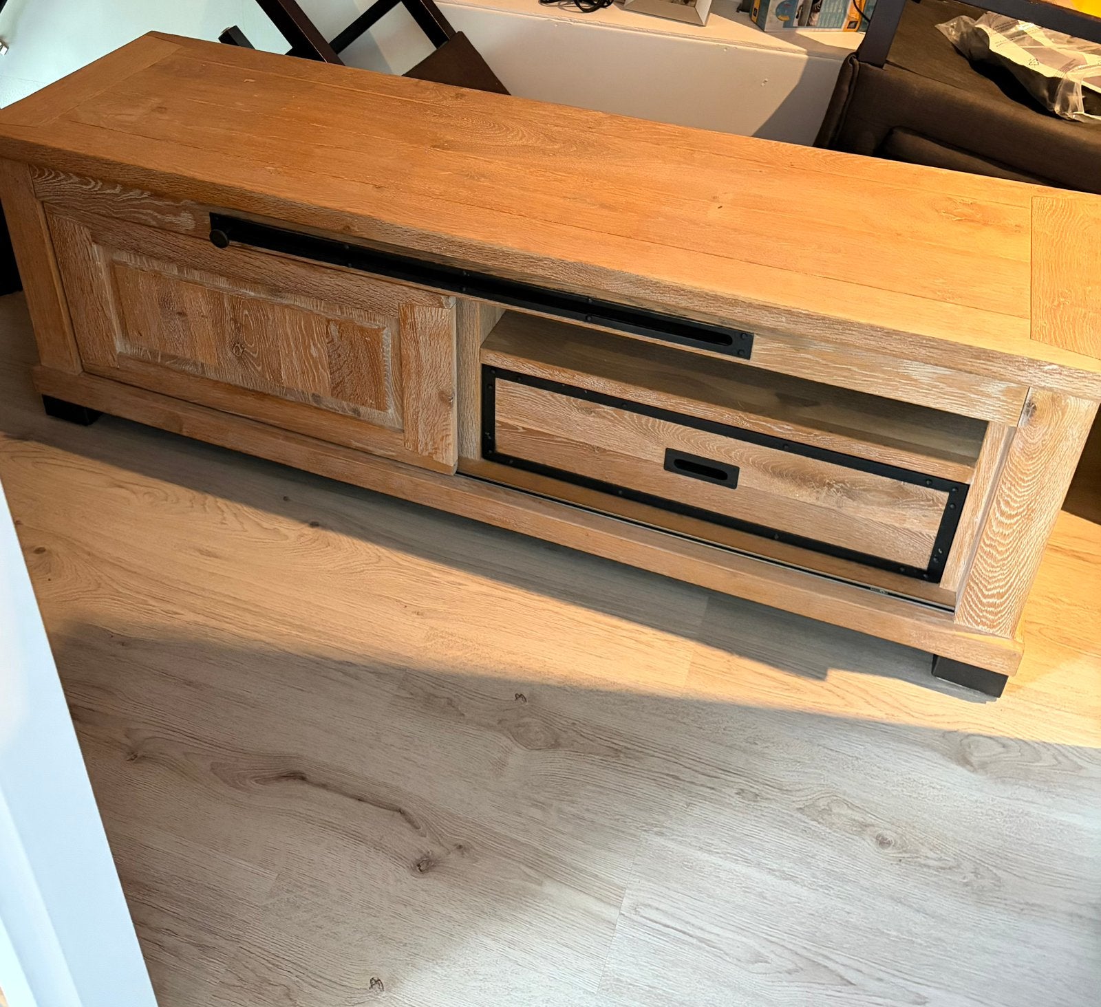 Tv meubel, Huis en Inrichting, Ophalen, Gebruikt, 150 tot 200 cm, Minder dan 100 cm