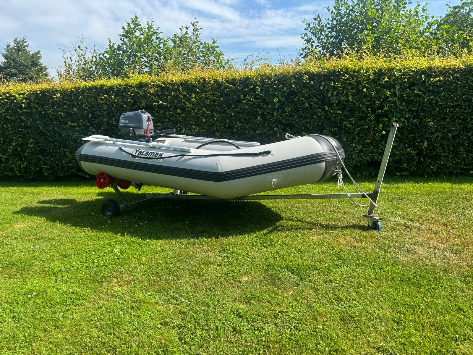 Talamex rubberboot met Yamaha 4pk buitenboordmotor, Watersport en Boten, Ophalen, Gebruikt