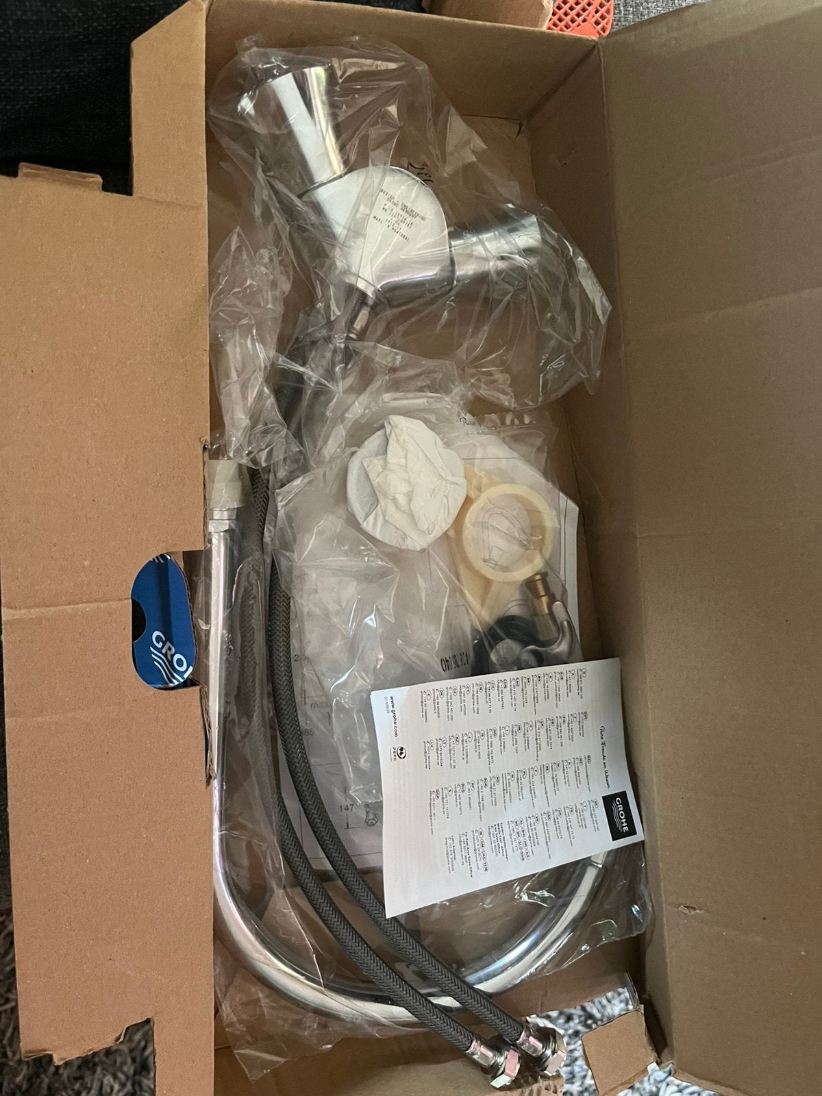 Grohe Costa-L keukenkraan met hoge uitloop chroom, Ophalen, Nieuw, Chroom, Kraan