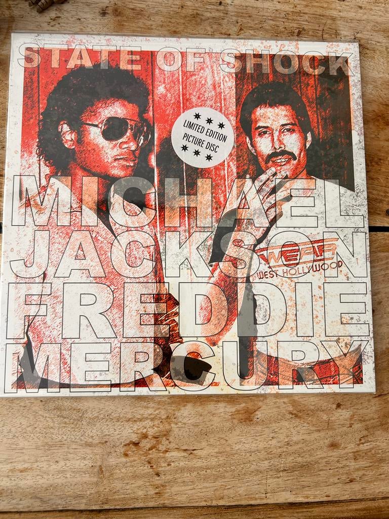 (QUEEN) Freddie M. & Michael J.- State of Shock PictureD 12”, 1980 - 1989, Ophalen of Verzenden, 12 inch, Limited edition