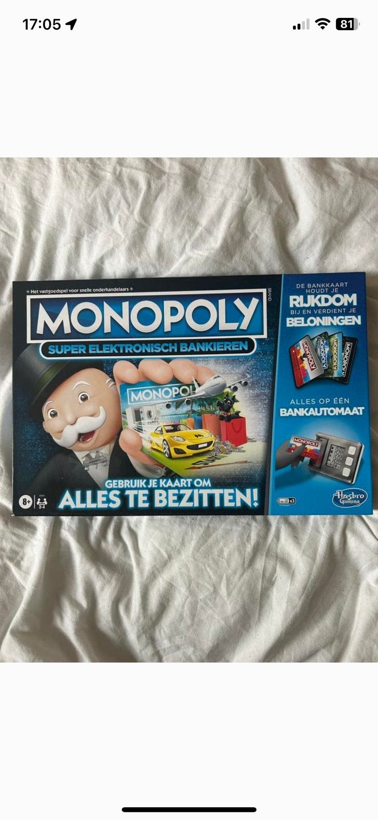 Electronische monopolyspel, Ophalen of Verzenden, Zo goed als nieuw
