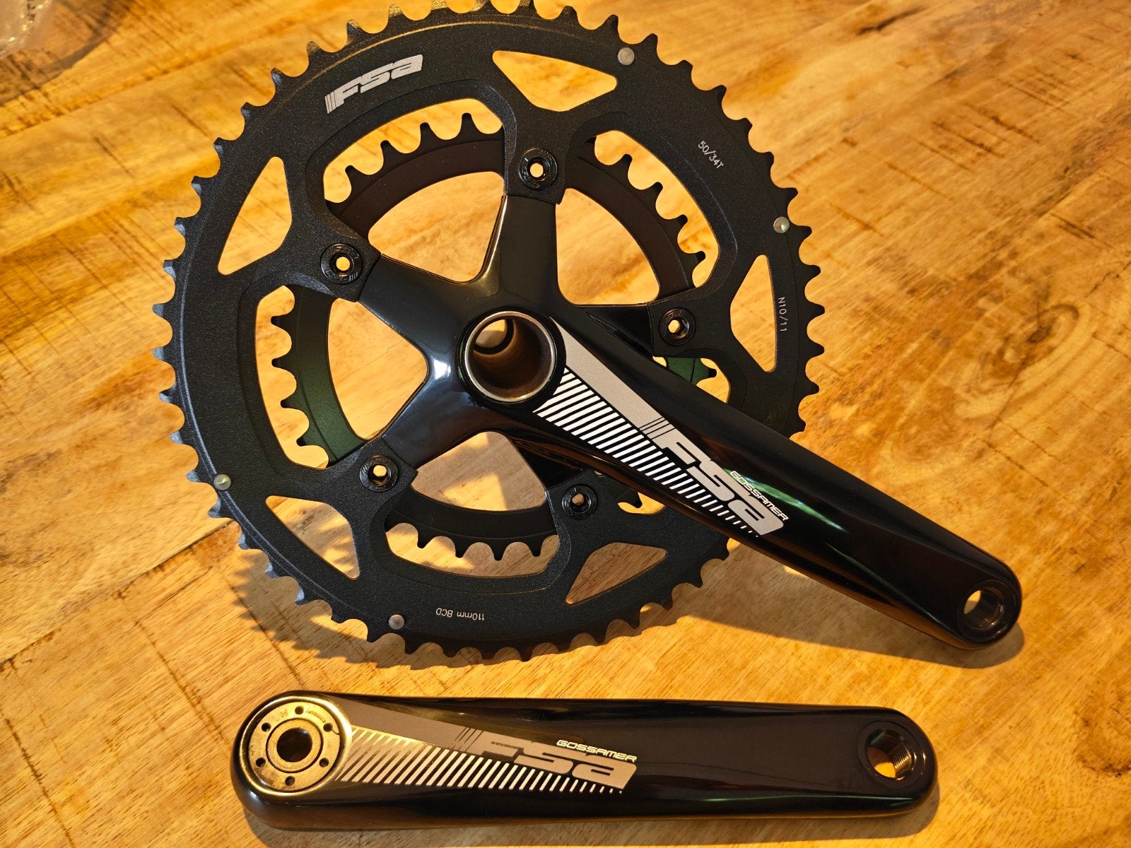 FSA Gossamer Compact crankstel 50-34 10/11 speed 175mm nieuw, Fietsen en Brommers, Crankstel of Pedalen, FSA, Nieuw, Ophalen of Verzenden