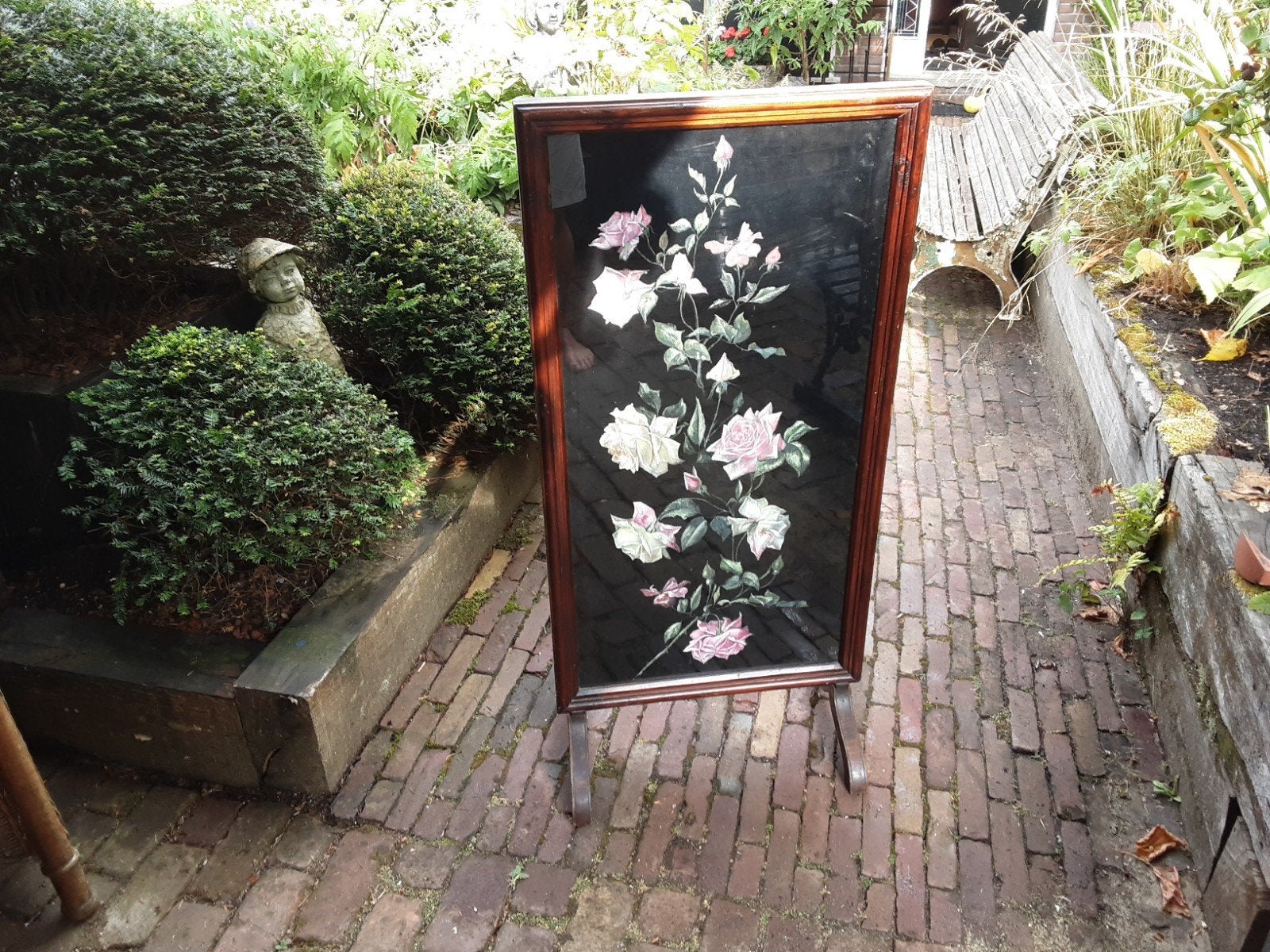 antiek haardscherm, Ophalen