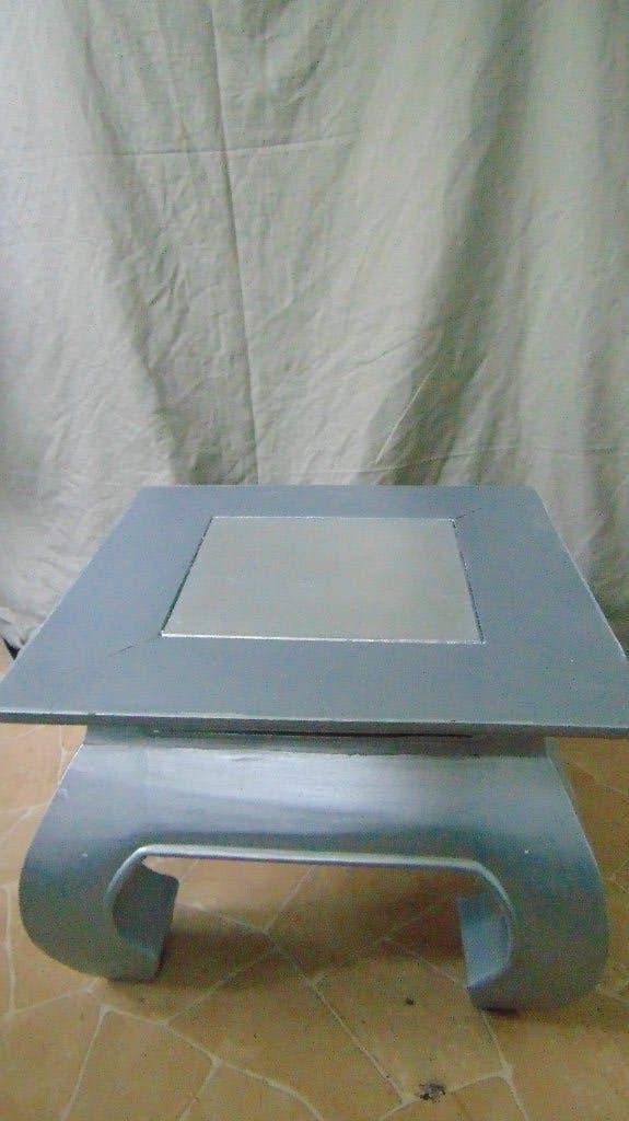 Kleine opium bijzet salon  tafel opknapper, Ophalen, Minder dan 50 cm, Gebruikt, Vierkant