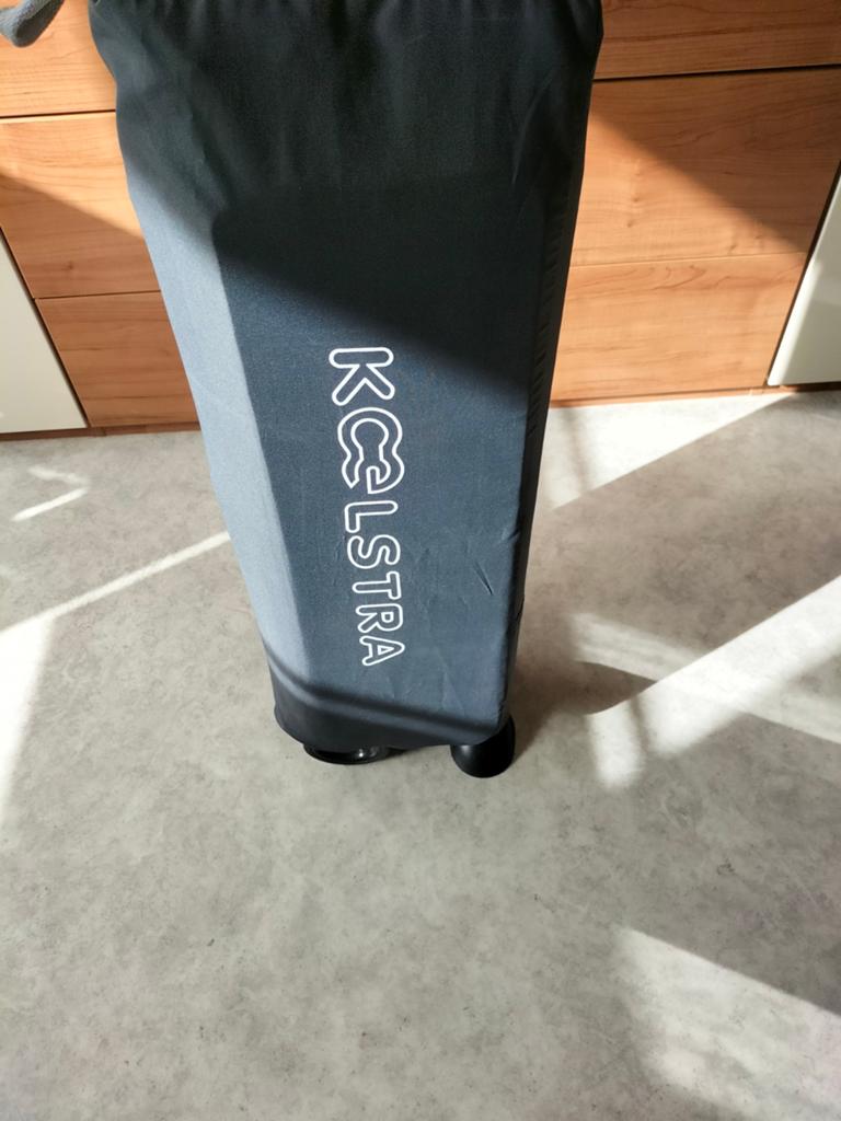 Koolstra Reisbed - Compact en Handig, Ophalen, Zo goed als nieuw, Rechthoekig, Wieltjes