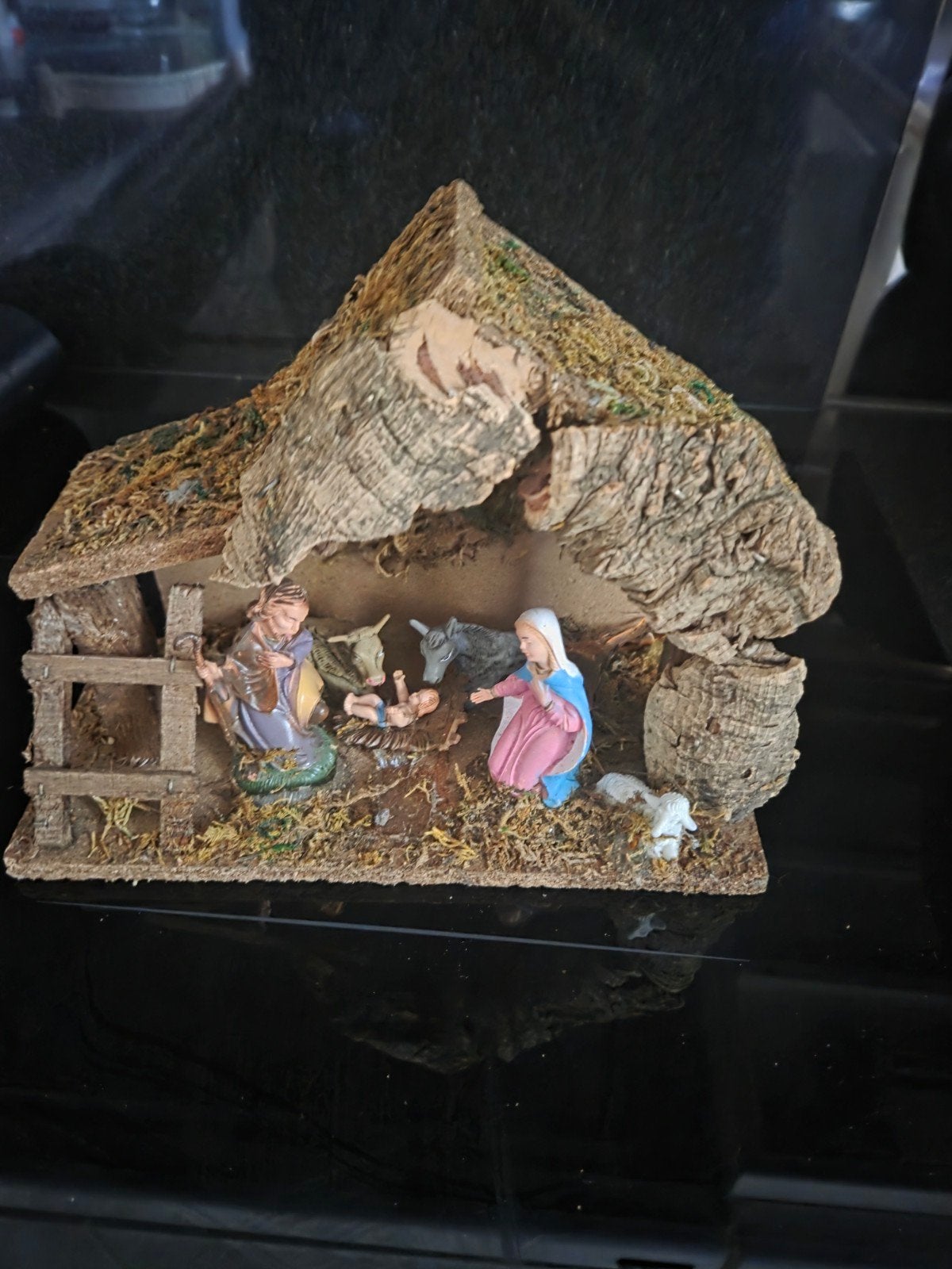 Vintage kerststal, Ophalen of Verzenden