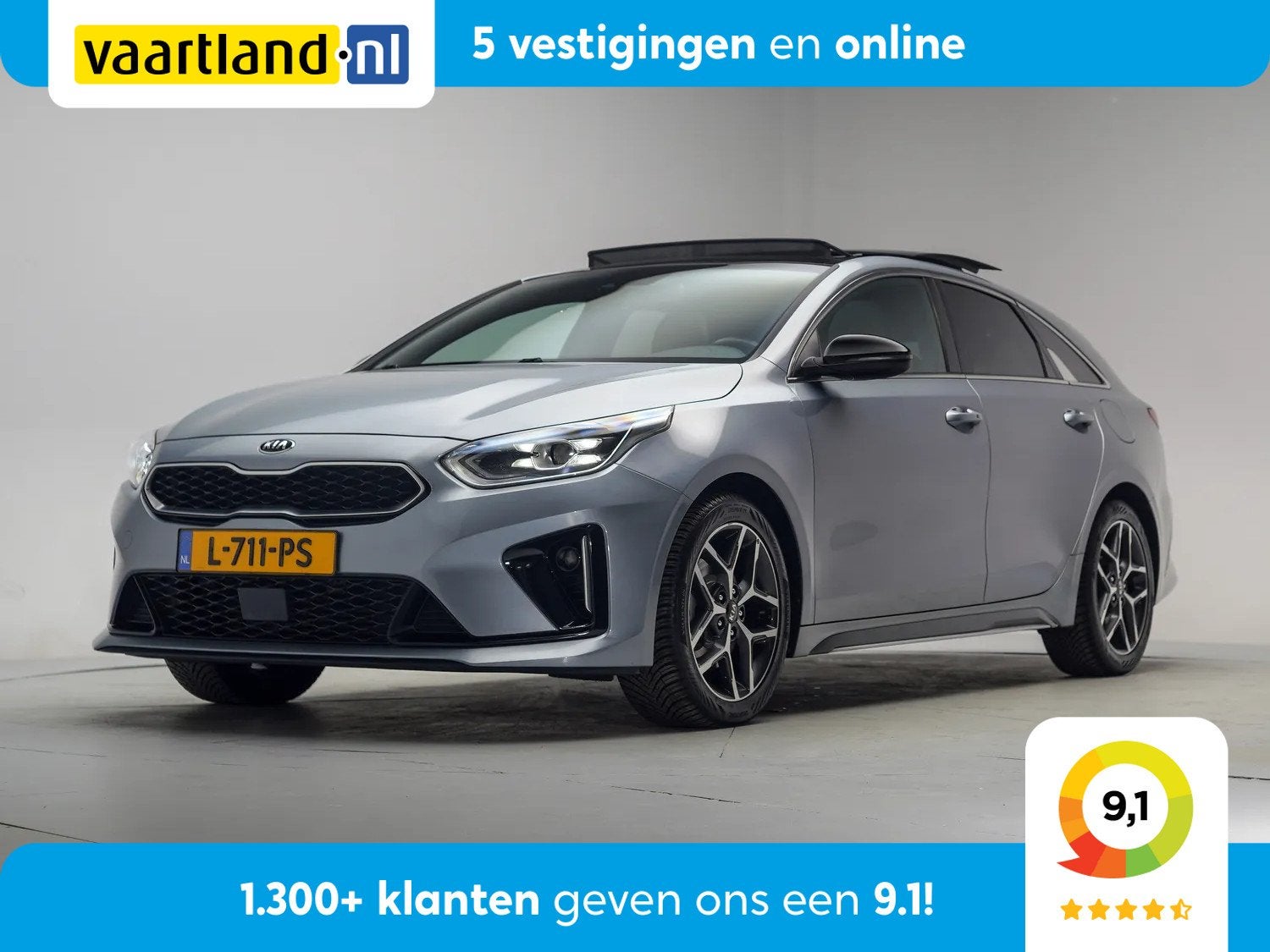 Kia ProCeed 1.5 T-GDI GT-Line Aut. [ Panoramadak Camera Stoe, Auto's, Automaat, 1325 kg, 4 cilinders, Zilver of Grijs