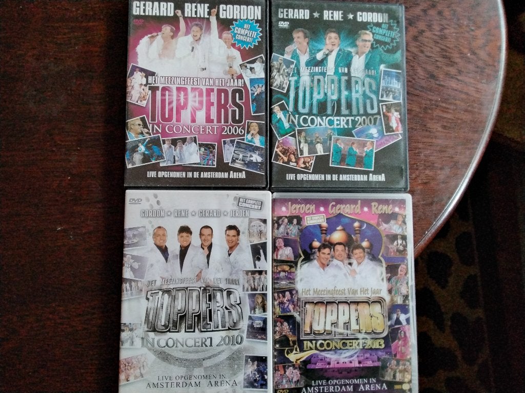 Toppers in concert 4 dvds, origineel, Alle leeftijden, Ophalen of Verzenden, Zo goed als nieuw, Concert