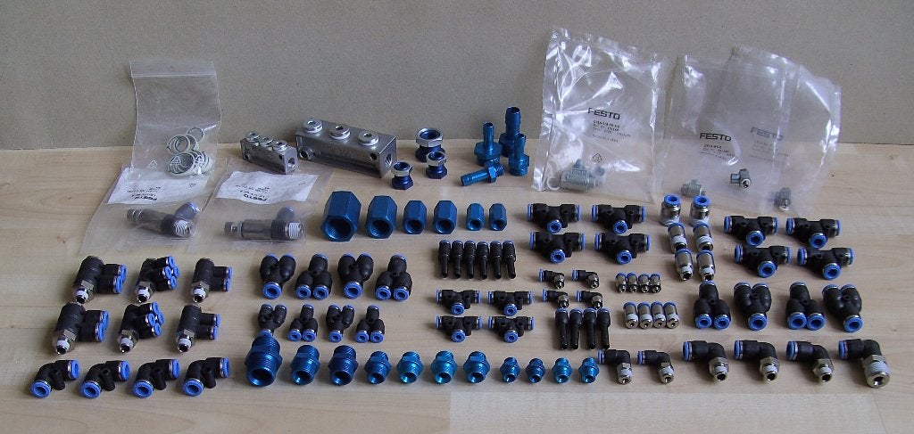 FESTO  pneumatiek luchtkoppelingen  -  100 stuks, Doe-het-zelf en Verbouw, 100 liter of meer, Ophalen of Verzenden, Nieuw, Minder dan 200 liter/min