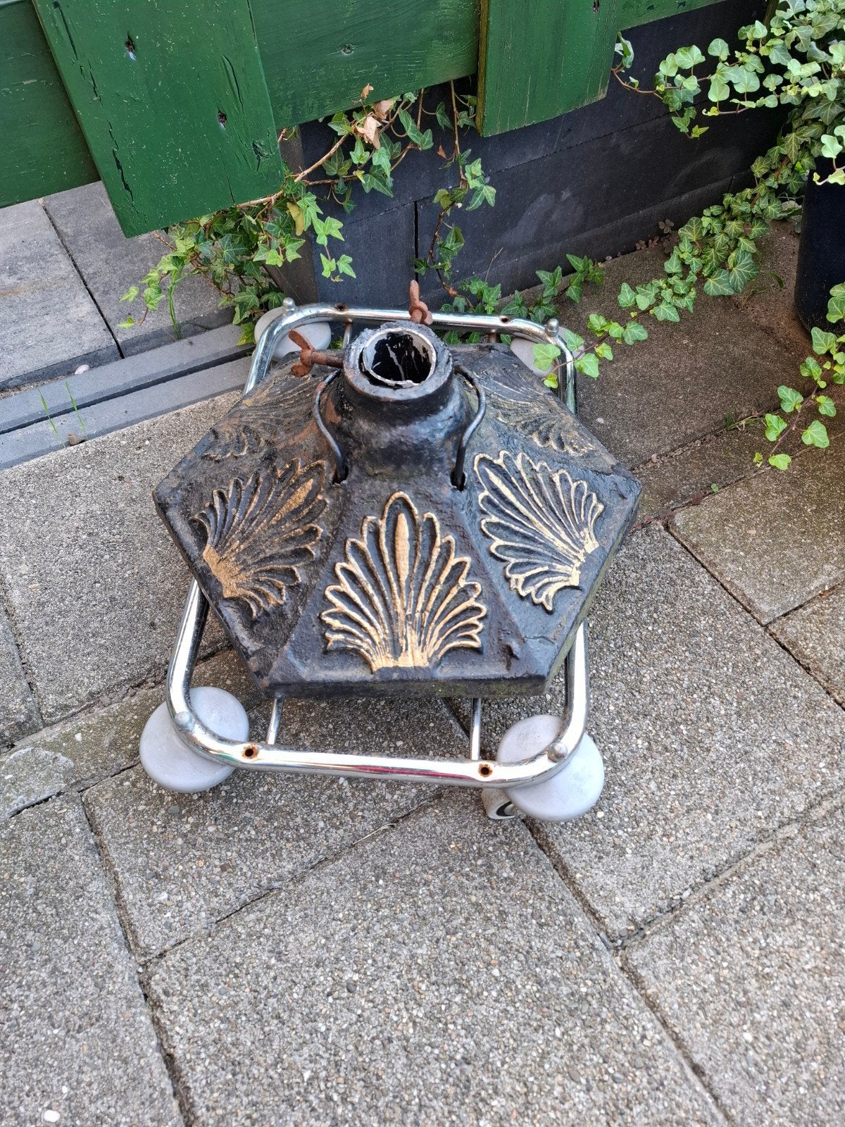 parasolvoet, Ophalen, Gebruikt