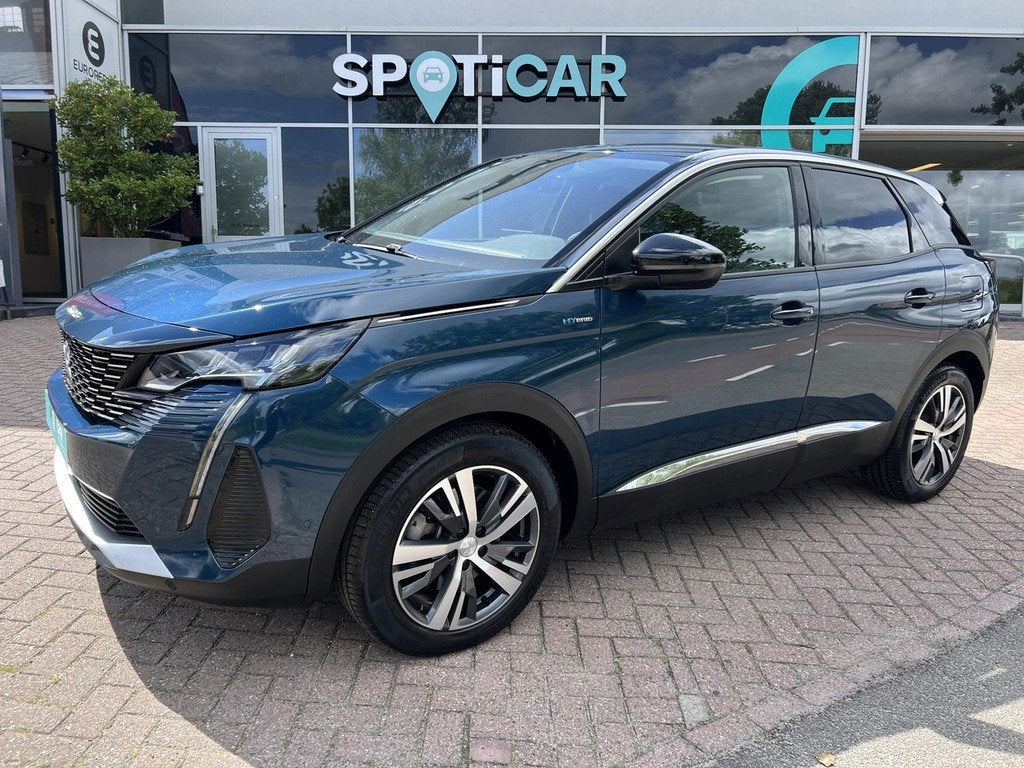 Peugeot 3008 1.6 HYbrid 225 Allure Automaat Verwarmde voorst, Auto's, Peugeot, Automatische klimaatregeling, Blauw, Bedrijf, Hybride Elektrisch/Benzine