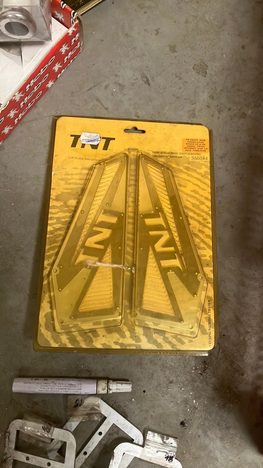 Set tnt scooter voetplaten met verlichting aerox vespa buxy, Ophalen of Verzenden, Zo goed als nieuw, Overige typen, Yamaha